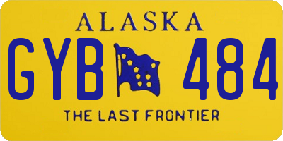 AK license plate GYB484