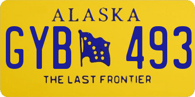 AK license plate GYB493