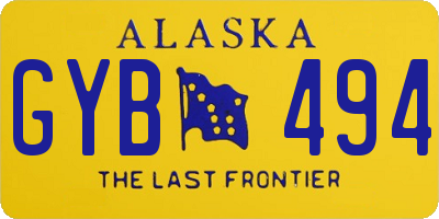 AK license plate GYB494