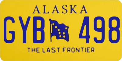 AK license plate GYB498