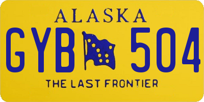 AK license plate GYB504