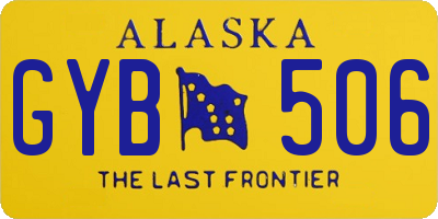 AK license plate GYB506