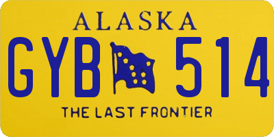 AK license plate GYB514