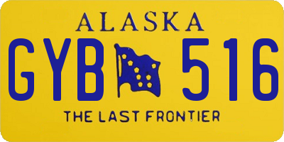 AK license plate GYB516