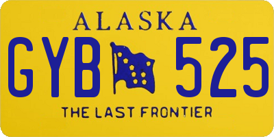 AK license plate GYB525