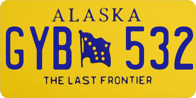 AK license plate GYB532
