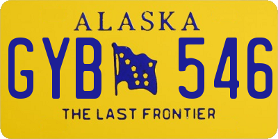 AK license plate GYB546