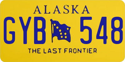 AK license plate GYB548