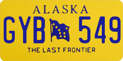 AK license plate GYB549