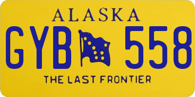 AK license plate GYB558