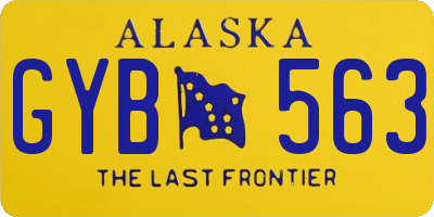 AK license plate GYB563