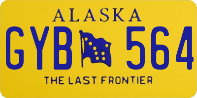 AK license plate GYB564