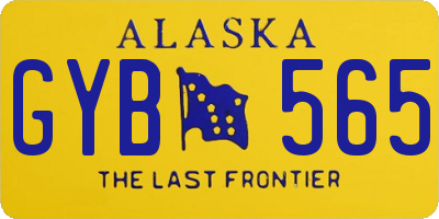 AK license plate GYB565