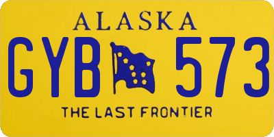 AK license plate GYB573