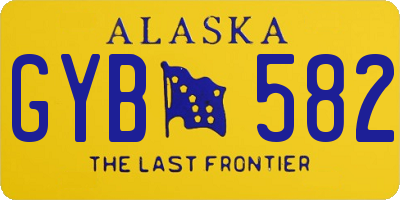 AK license plate GYB582