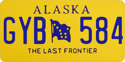 AK license plate GYB584