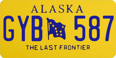 AK license plate GYB587