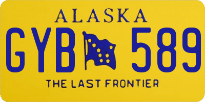 AK license plate GYB589