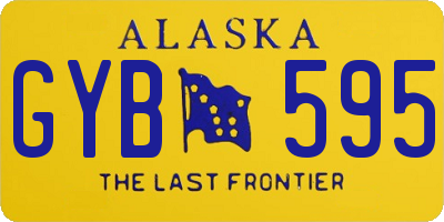 AK license plate GYB595