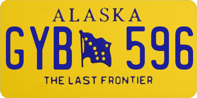 AK license plate GYB596