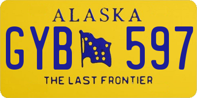 AK license plate GYB597