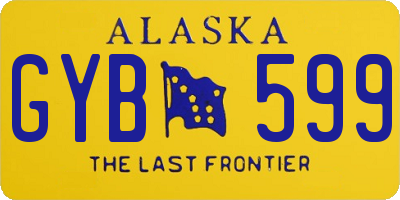 AK license plate GYB599