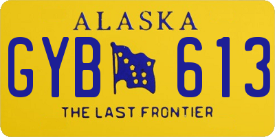 AK license plate GYB613