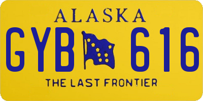 AK license plate GYB616