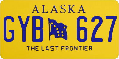AK license plate GYB627