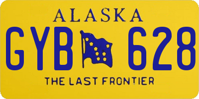 AK license plate GYB628