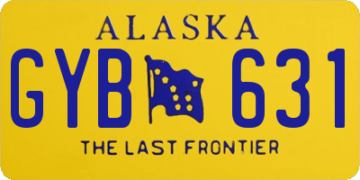 AK license plate GYB631
