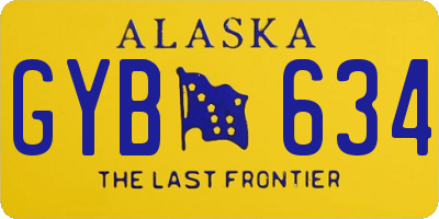 AK license plate GYB634