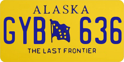 AK license plate GYB636