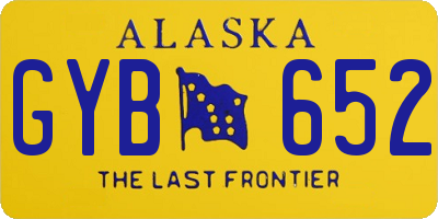 AK license plate GYB652