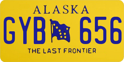 AK license plate GYB656