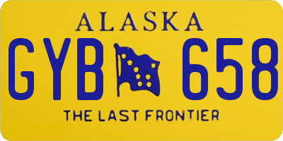 AK license plate GYB658