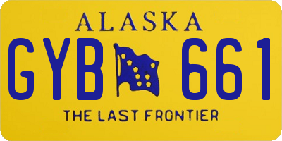 AK license plate GYB661