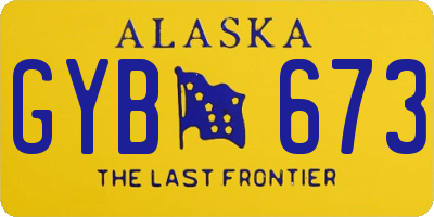 AK license plate GYB673
