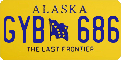AK license plate GYB686