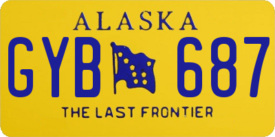 AK license plate GYB687