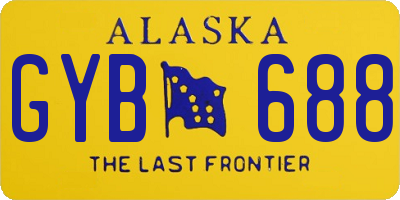 AK license plate GYB688