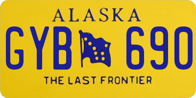 AK license plate GYB690