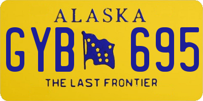 AK license plate GYB695