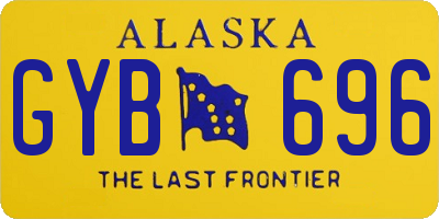 AK license plate GYB696