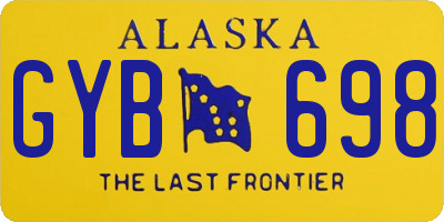AK license plate GYB698