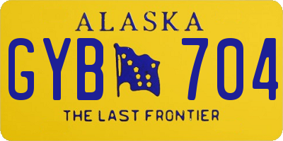 AK license plate GYB704