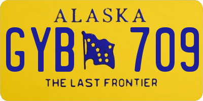 AK license plate GYB709
