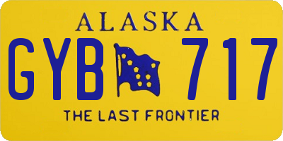 AK license plate GYB717
