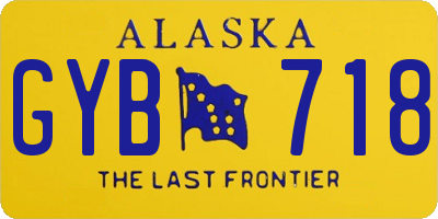 AK license plate GYB718
