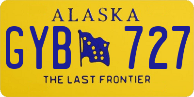 AK license plate GYB727